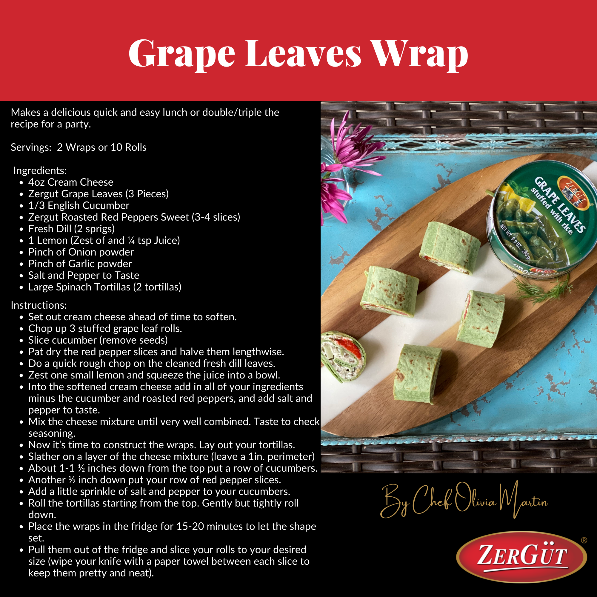 Grape Leaves Wrap Recipe