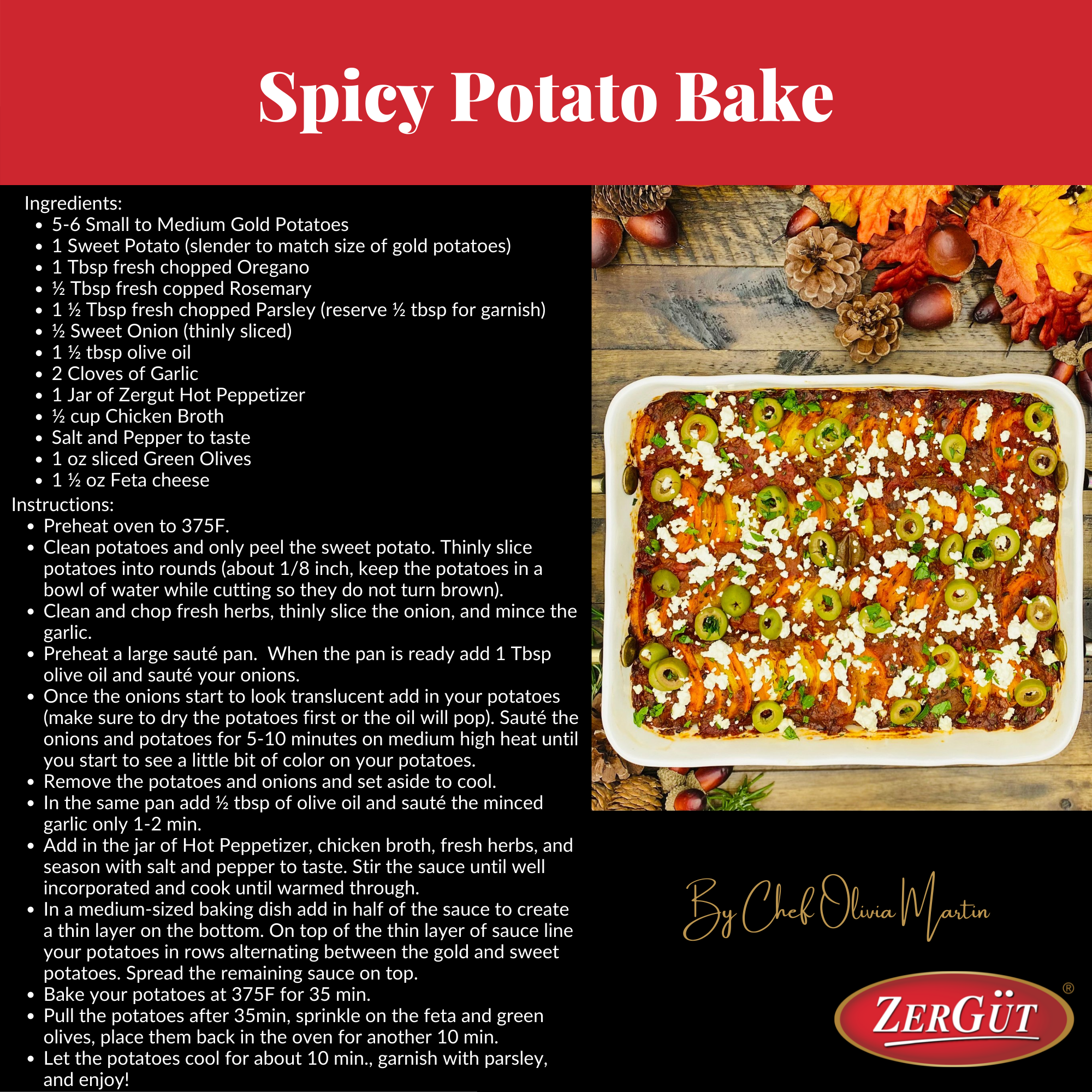 Spicy Potato Bake Recipe