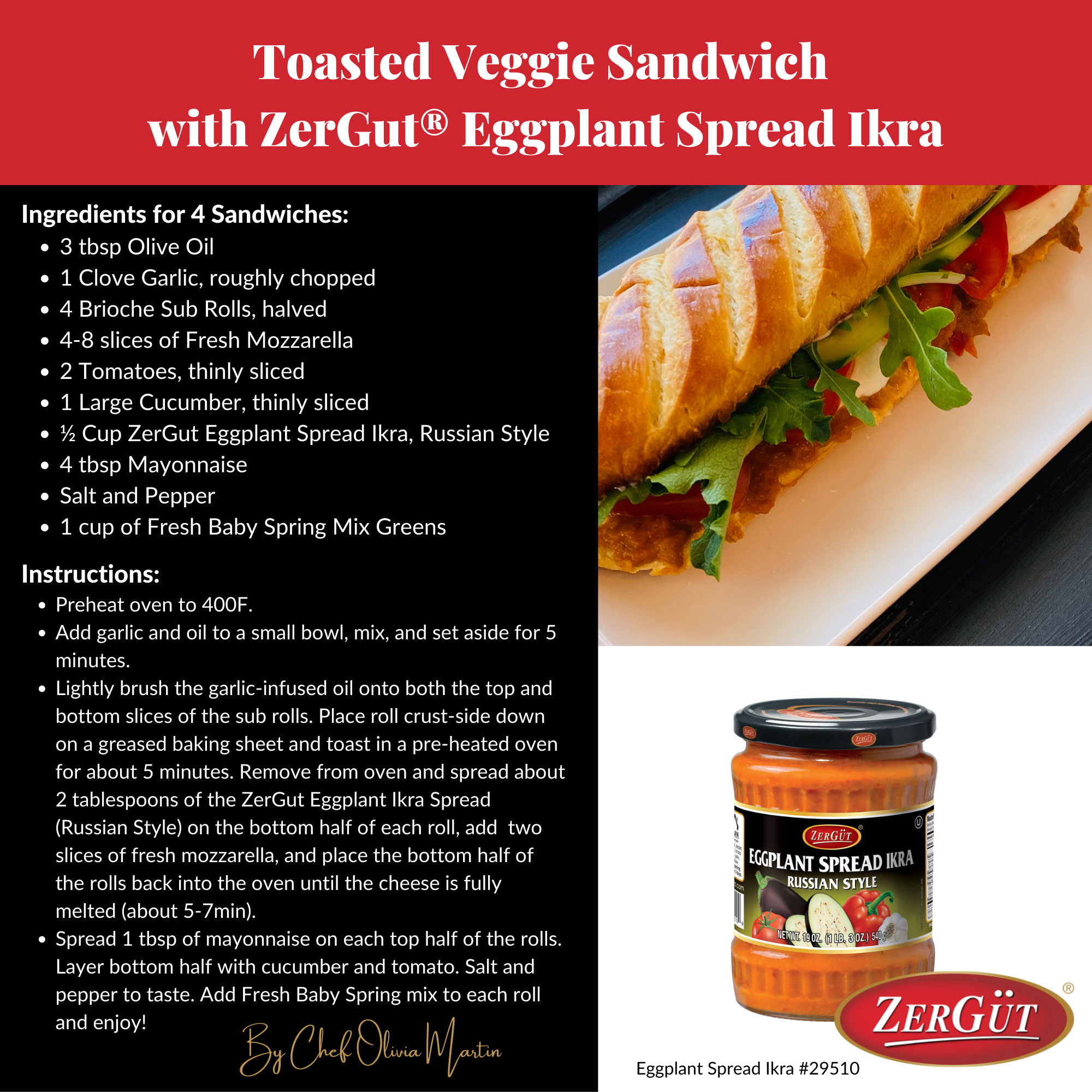 Toasted Veggie Sandwich Recipe