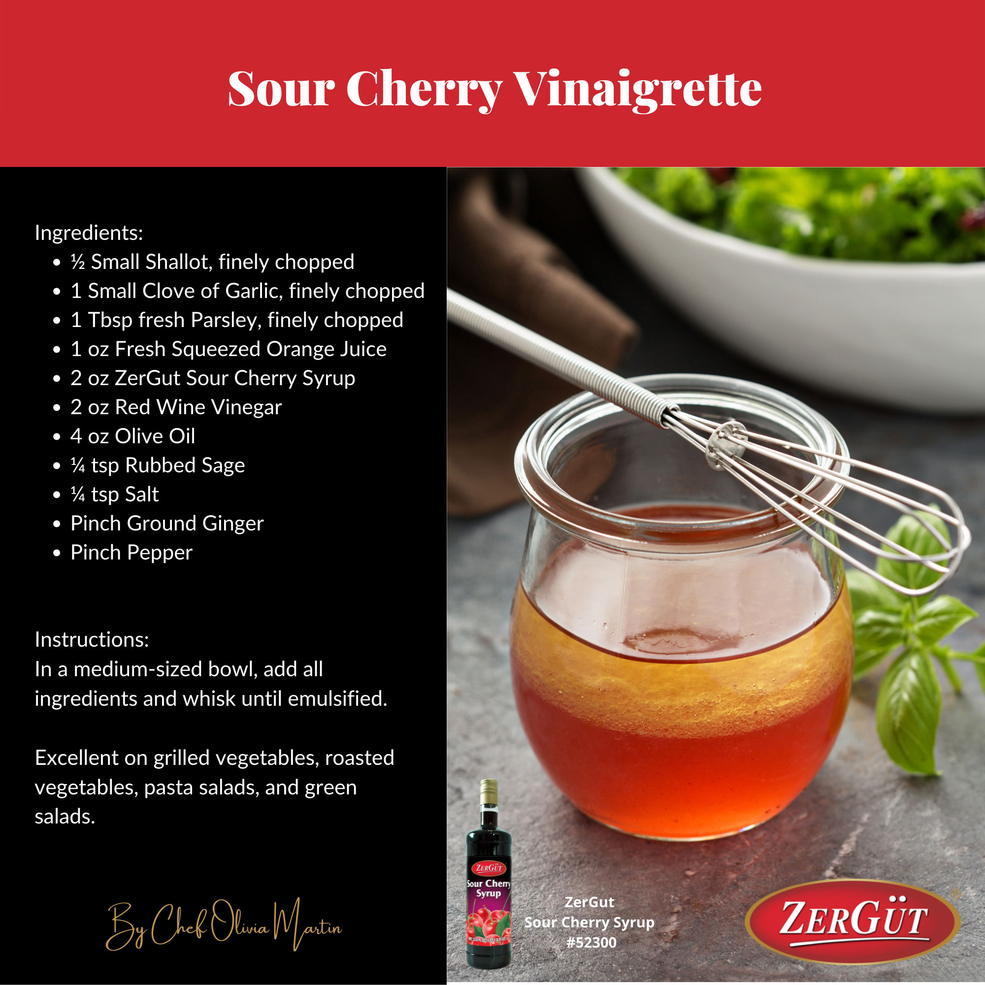 Sour Cherry Vinaigrette Recipe